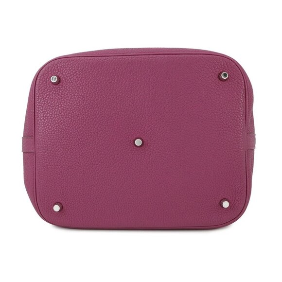 HERMES Picotin Lock Size GM Taurillon Clemence Rose Purple - Picture 11 of 14